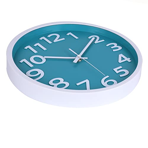 12-Inch Silent Wall Clock, Non-Ticking Analog Clock for Indoor and Outdoor