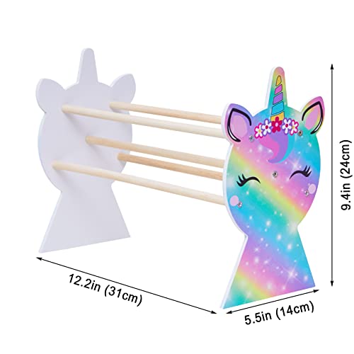 Headband Holder Organizer Stand for Girls, Unicorn Hair Hoop Display Rack