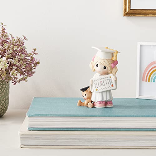 Precious Moments - Celebrating Graduate with Teddy Bear, Collectible Porcelain Figurine, Ideal Graduation Gift, 17314