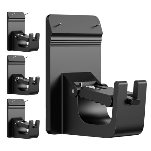 No-Drill Heavy Duty Curtain Rod Brackets - 30 lb Capacity (4 Pack)