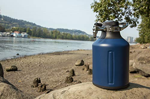 128 oz Carbonated Beer Growler and Craft Beverage Dispenser - Midnight