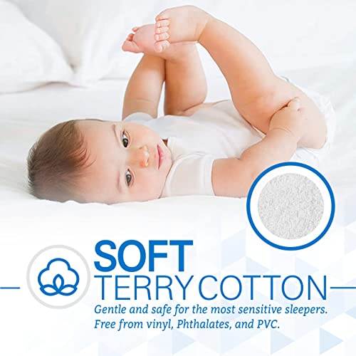 Waterproof Zippered Mattress Encasement Twin XL - Noiseless Cover Protector