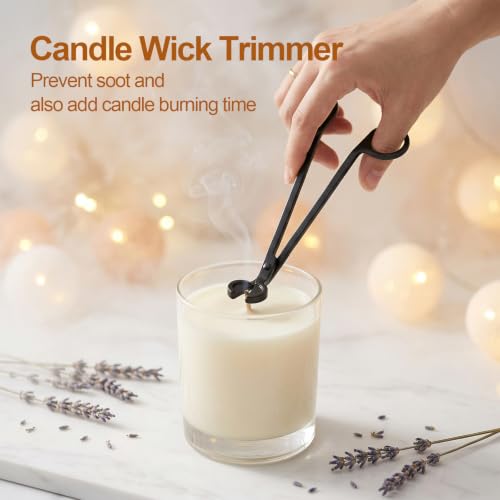 4-in-1 Stainless Steel Candle Care Kit with Storage Tray