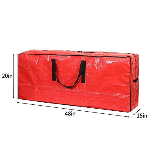 Waterproof Christmas Tree Storage Bag for 7.5 ft Trees with Dual Zipper