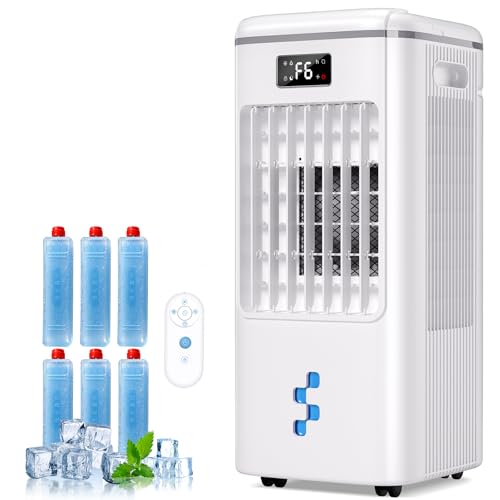 Portable Evaporative Air Cooler 3-in-1 Swamp Cooler with 2-Gal Tank
