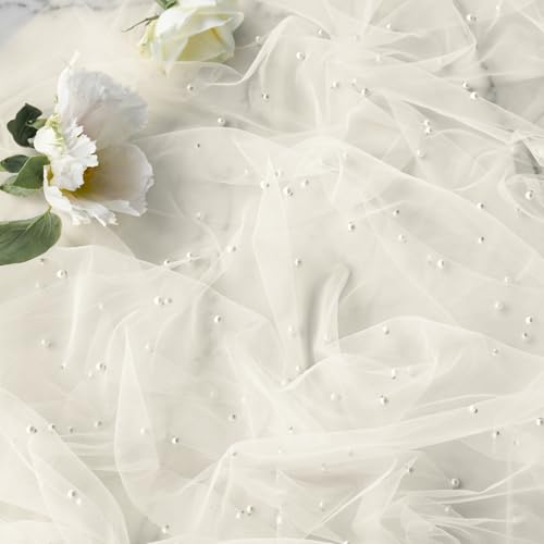Pearl Beige Gauze Table Runner 120 Inch - Sheer Wedding & Party Decor
