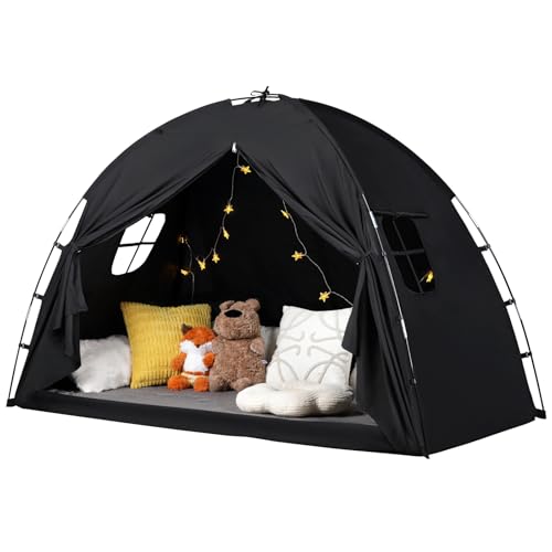 Kids Indoor Privacy Bed Tent - Breathable Playhouse & Sleep Canopy