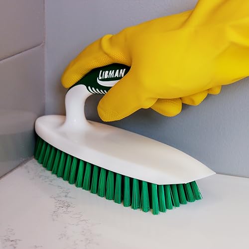 Heavy-Duty Scrub Brush Kit for Tub, Tile & Grout - 3-Piece Cleaning Set