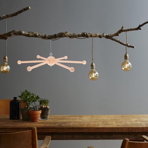 DIY Wooden Baby Mobile Frame 13.5-inch 6-Leg Crib Hanger Craft Kit