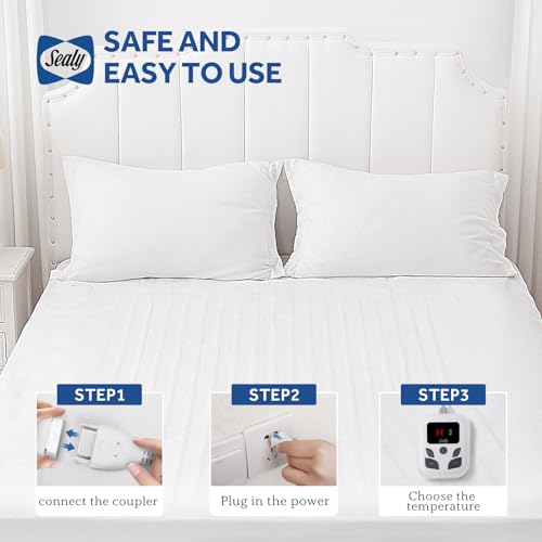 Full Size Heated Mattress Pad with 10 Heat Settings - Machine Washable