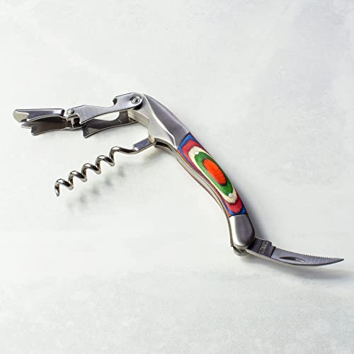 Totally Bamboo Marrakesh Collection Waiter's Friend Wine Opener with Corkscrew & Bottle Opener - Bottle Opener Variation