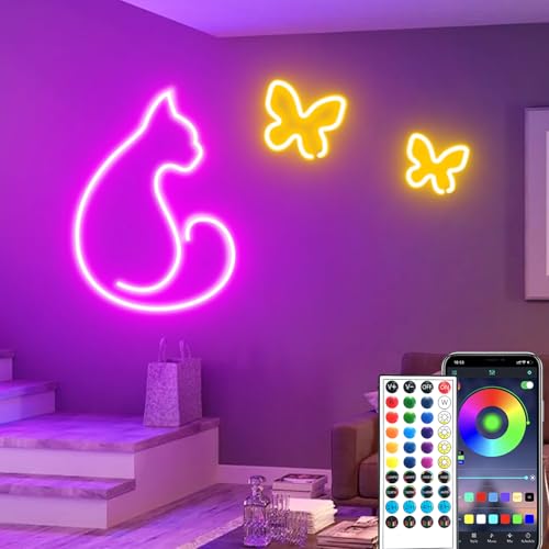 segrass 32.8FT RGB Neon Rope Light with App & Remote - Waterproof Outdoor LED Strip for Bedroom & Gaming Setup