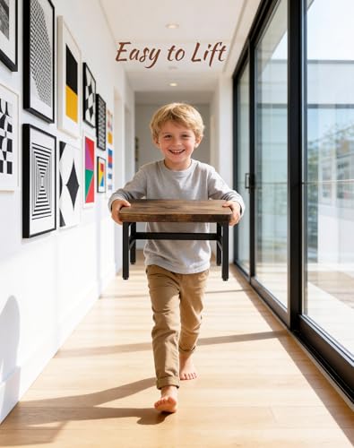 Heavy-Duty Wooden Step Stool for Adults & Kids - 480 lbs Capacity