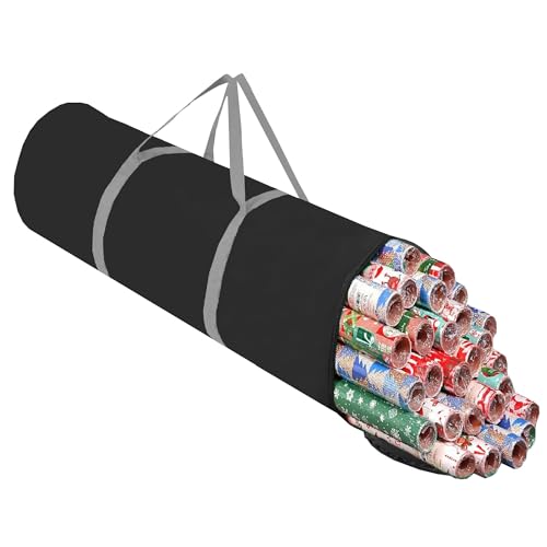 Christmas Wrapping Paper Storage Container 41 Inch Oxford Fabric Holder