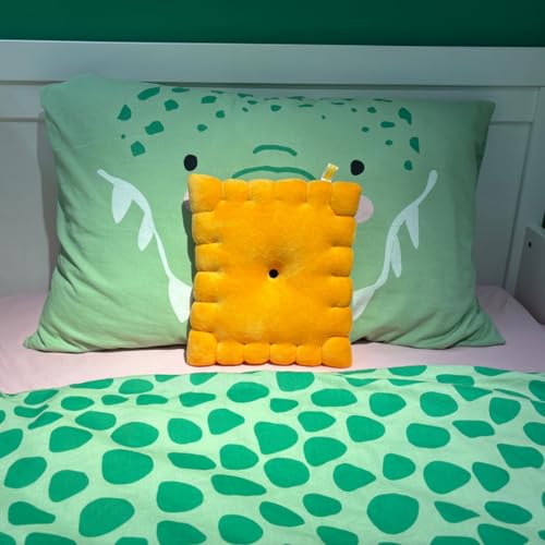 Cheese Cracker Plush Pillow - 10 Inch Soft Stuffed Snack Plush Toy