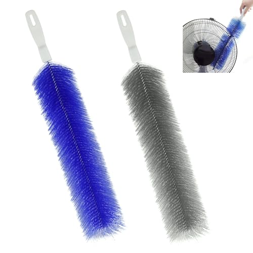 Bendable Microfiber Cobweb Duster Set - 2 Pcs Fan & Vent Cleaning Brushes