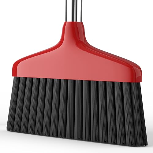 Heavy-Duty Indoor & Outdoor Broom with 48-Inch Stainless Steel Handle