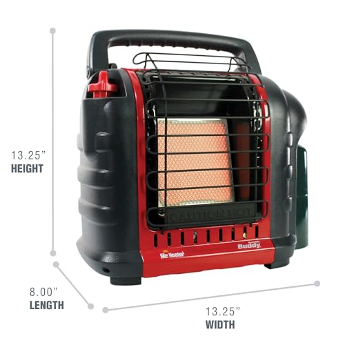 Portable Propane Radiant Heater 9,000 BTU Indoor Outdoor