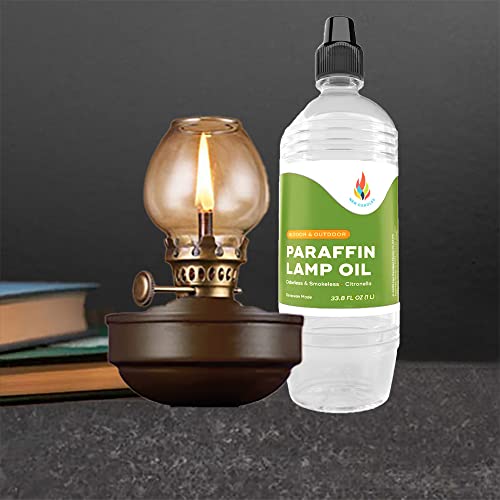 Citronella Paraffin Lamp Oil - Smokeless, Clean Burning Fuel (1L)