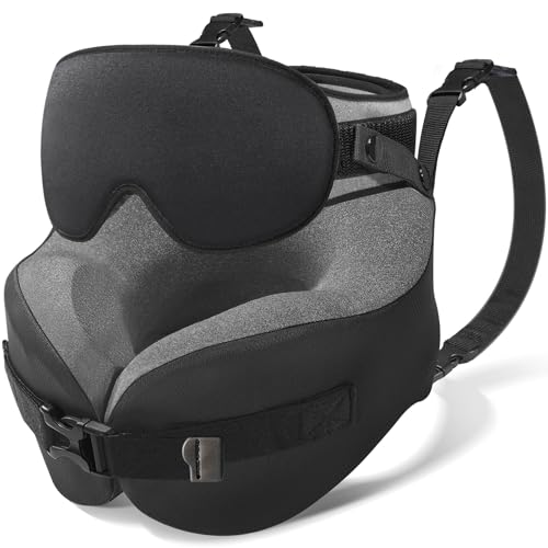 Travel Pillow with Head Support & Sleep Mask - Memory Foam