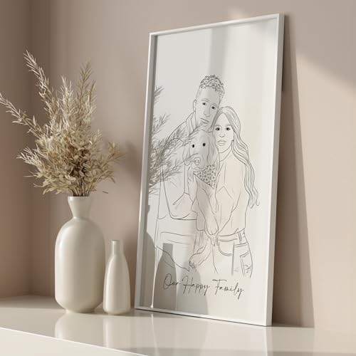 Custom Hand-Drawn Portrait Illustration from Your Photo