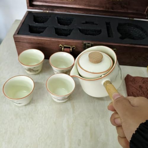 Grey-House Scizorito Chinese Kung Fu Tea Set – Semi-Automatic Tea Set Gift Edition
