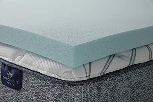 3-Inch Cooling Gel Memory Foam Mattress Topper - Twin XL Dorm Size