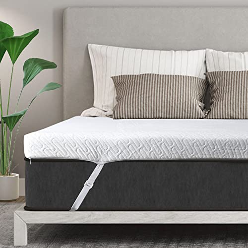 VALUXE 3-Inch Gel Memory Foam Mattress Topper - Twin XL Cooling Bed Pad