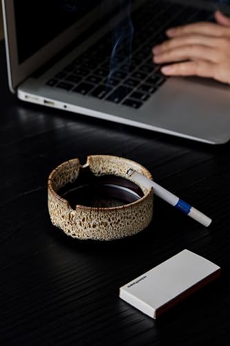 Modern Ceramic Ashtray for Cigarettes - Durable Indoor & Outdoor Ash Tray