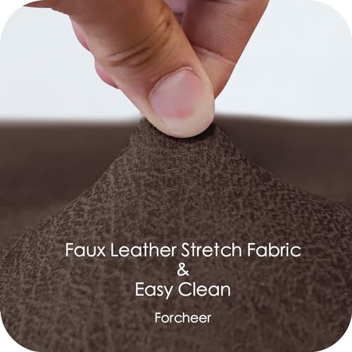 Stretch Ottoman Cover for Rectangular Foot Stool - Brown, Washable
