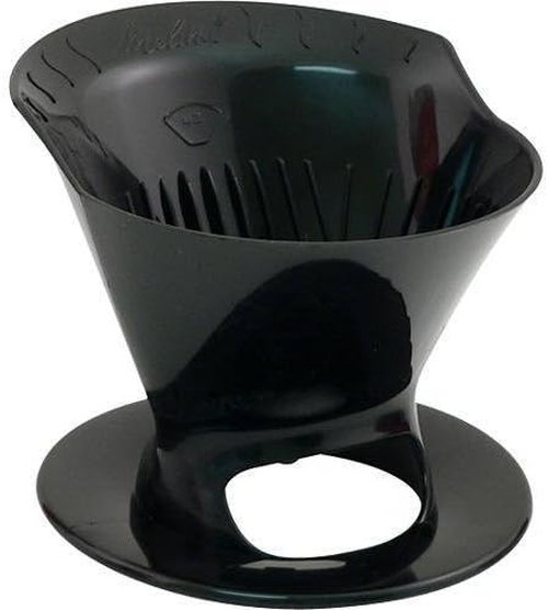 Melitta 64007 Pour-Over Coffee Brew Cone - Single Cup Black Brewing System