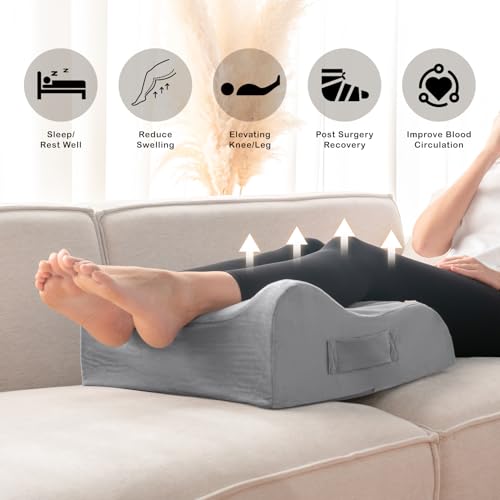 Memory Foam Leg Elevation Pillow for Surgery Recovery