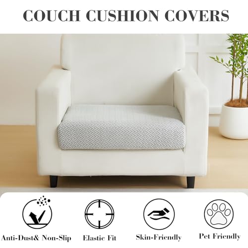 Universal Stretch Couch Cushion Cover - Pet Friendly Washable Sofa Slipcover