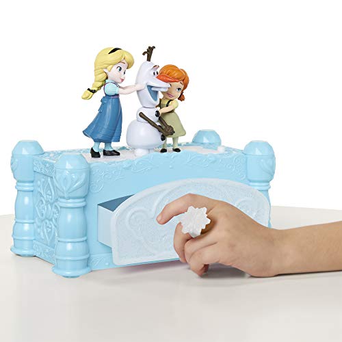 Musical Jewelry Box for Girls with Snowflake Ring and Animated Figures