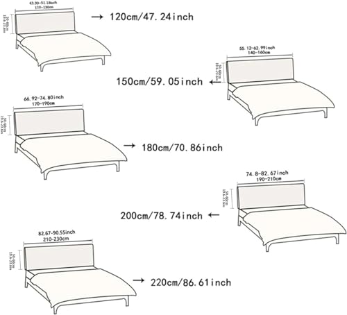 Stretch Headboard Cover for Queen & Cal King Beds - Dustproof Protector