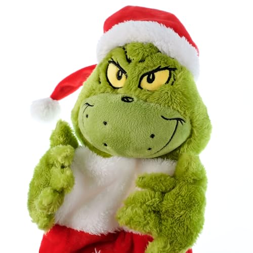 Dr. Seuss Grinch Christmas Stocking - 24 Inch Plush Holiday Decor