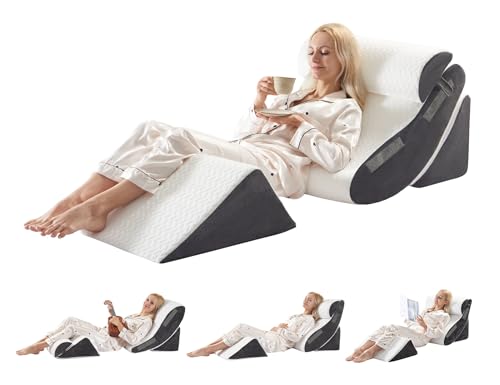 4PCS Adjustable Orthopedic Wedge Pillow Set for Pain Relief