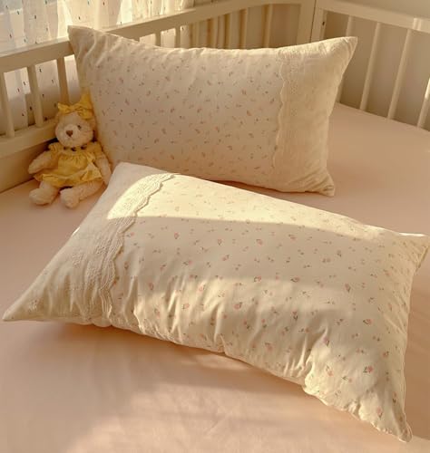 Floral Lace Comforter Set Twin XL, Shabby Chic Reversible Pink Bedding