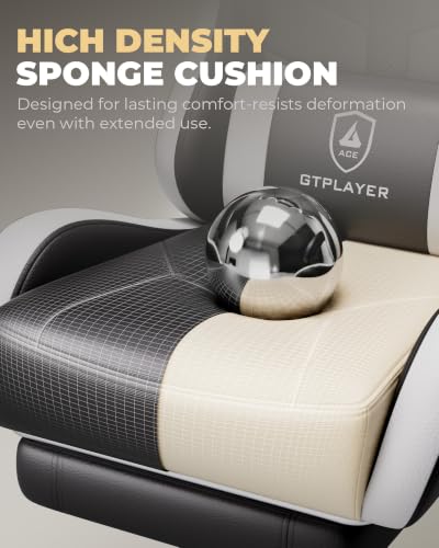 Ergonomic Gaming Chair with Footrest, Reclining Computer Chair for Office