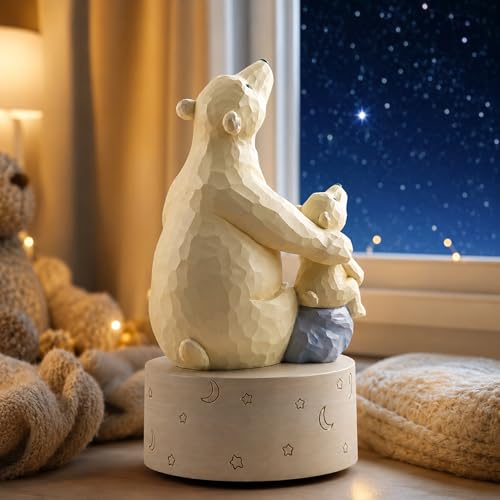 Polar Bear Music Box Figurine - Plays You Are My Sunshine Keepsake
