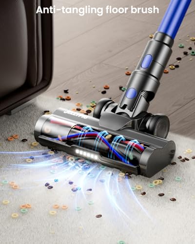 JELLYPIG Cordless Stick Vacuum Cleaner, 55KPa 650W Wireless Vac for Pet Hair