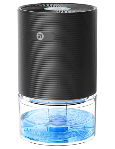 Small Dehumidifier for Bedroom 25oz Water Tank Ultra-Quiet Auto-Off