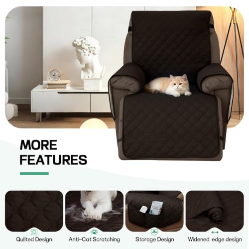 Waterproof Recliner Chair Cover - Non-Slip Pet Protector, 23.6in