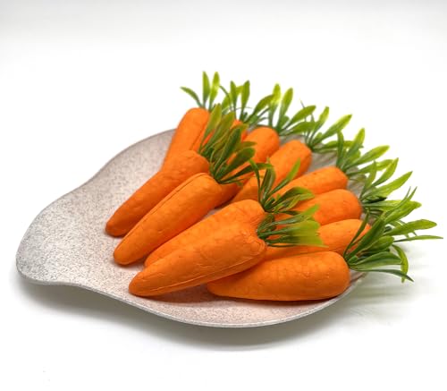 24pcs Artificial Mini Carrots, Realistic Fake Vegetables for DIY Crafts