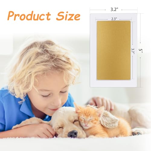 Inkless Paw Print Kit - Mess-Free Clean Touch Keepsake (4 Pads & 16 Cards)
