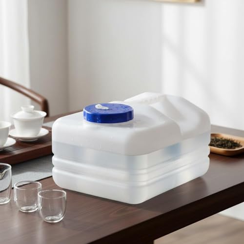 10L Water Storage Tank with Wide Opening - Space Saving Household & Camping Container