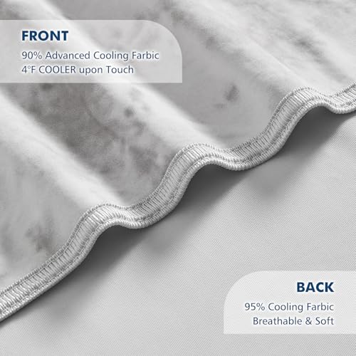 Cooling Blanket Twin Size 60x80 for Hot Sleepers - Lightweight Summer Relief