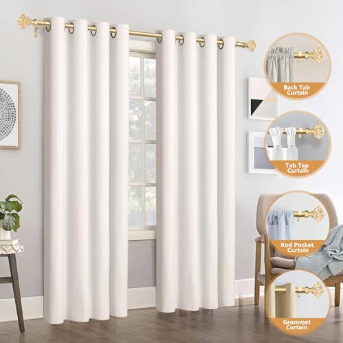 Gold Translucent Diamond Curtain Rod Finials for 3/4 Inch Drapery Rods