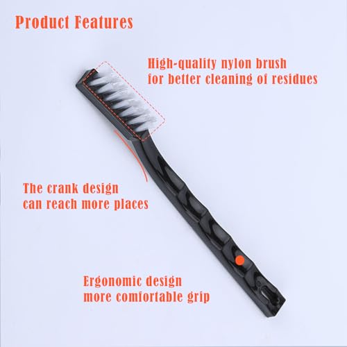 3-Piece Juicer Cleaning Brush Set with Scraper for Food Processors