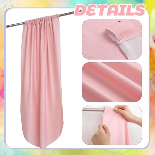 Boho Velvet Classroom Curtains - 24 x 36 Inch Rainbow Window Drapes, 6 Pcs
